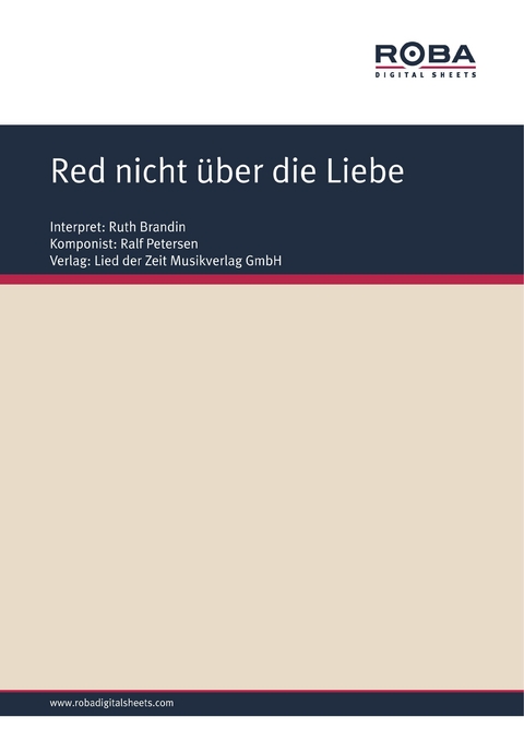 Red nicht über die Liebe - Ralf Petersen, Dieter Schneider