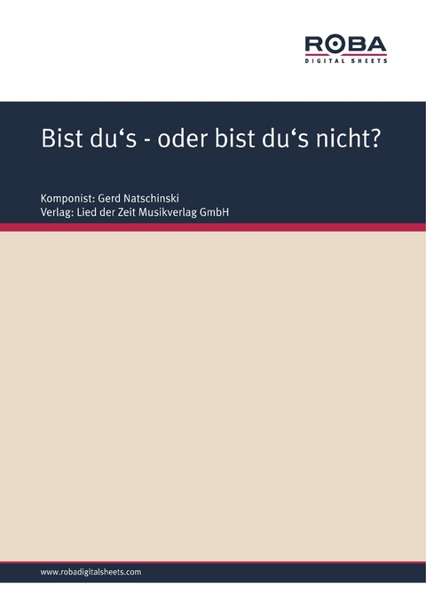 Bist du's- oder bist du's nicht? - Gerd Natschinski