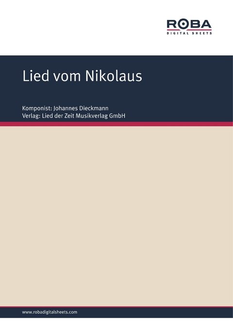 Lied vom Nikolaus - Johannes Dieckmann