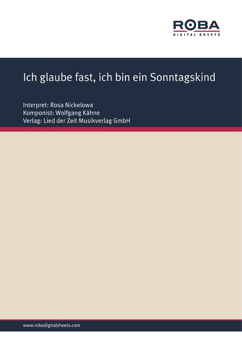 Ich glaube fast, ich bin ein Sonntagskind - Wolfgang Kähne, Wolfgang Brandenstein