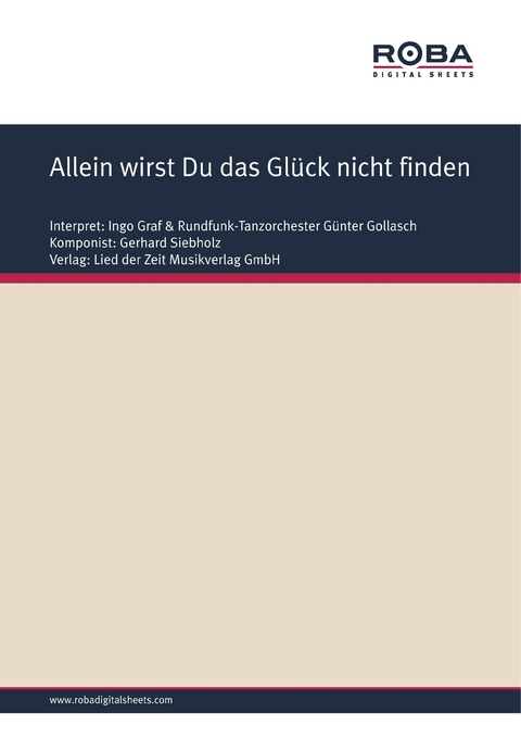 Allein wirst Du das Glück nicht finden - Wolfgang Brandenstein