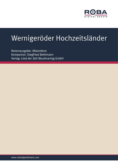 Wernigeröder Hochzeitsländer - Siegfried Bethmann