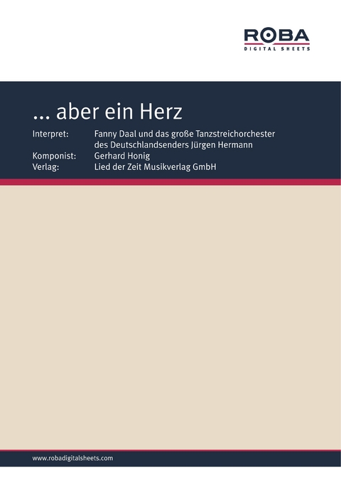 ... aber ein Herz - Gerhard Honig, Fred Gertz