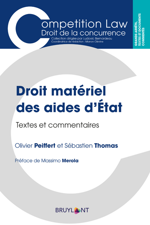 Droit matériel des aides d'État - Olivier Peiffert, Sébastien Thomas