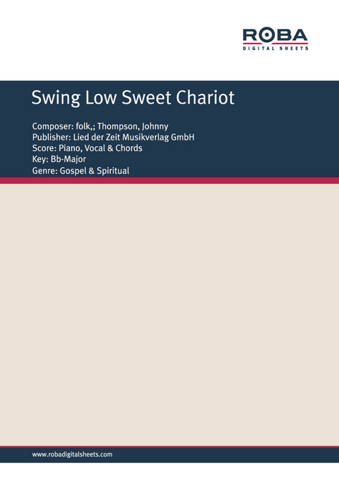 Swing Low Sweet Chariot - Johnny Thompson