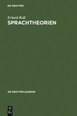 Sprachtheorien - Eckard Rolf