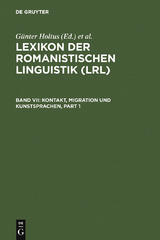 Kontakt, Migration und Kunstsprachen - 