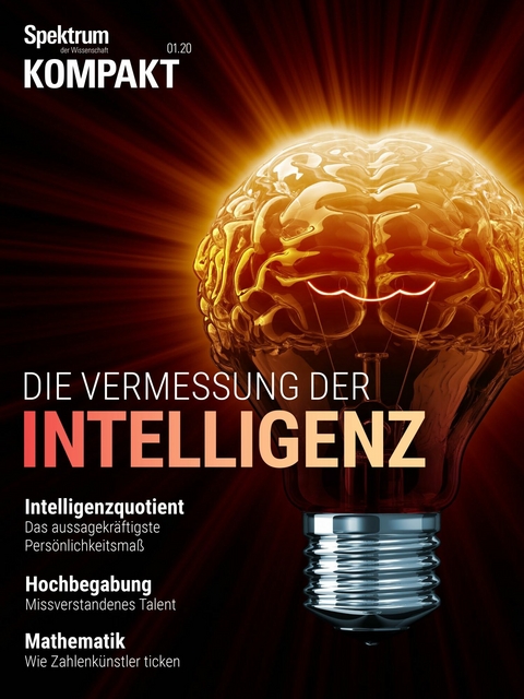 Spektrum Kompakt - Die Vermessung der Intelligenz -  Spektrum der Wissenschaft Verlagsgesellschaft