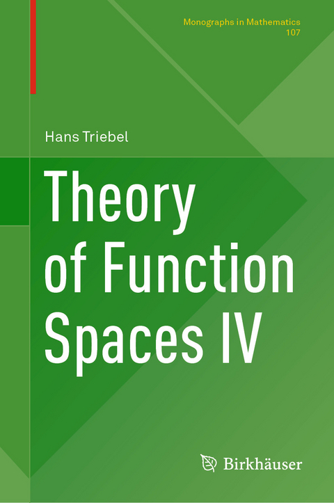 Theory of Function Spaces IV - Hans Triebel