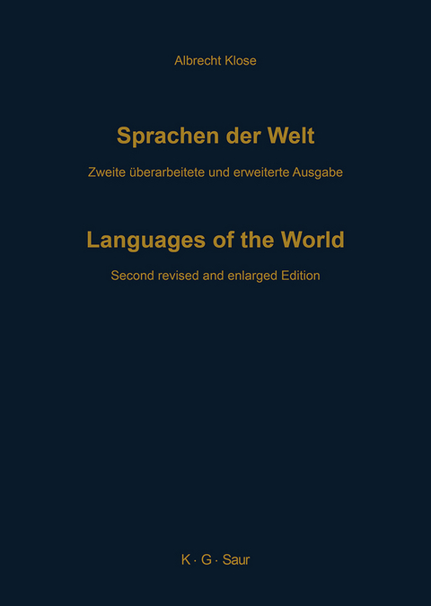 Sprachen der Welt - Albrecht Klose