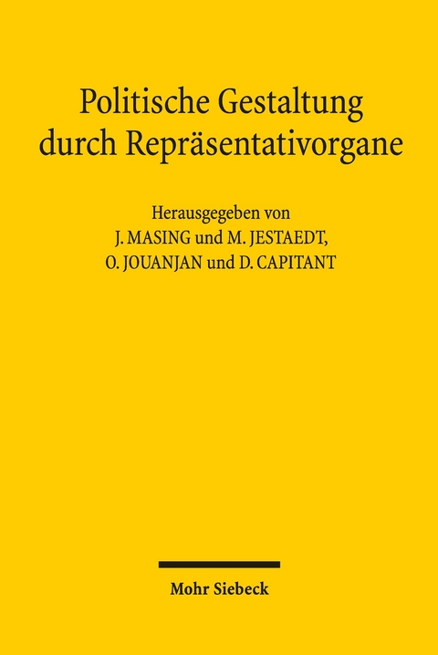 Politische Gestaltung durch Repräsentativorgane - 