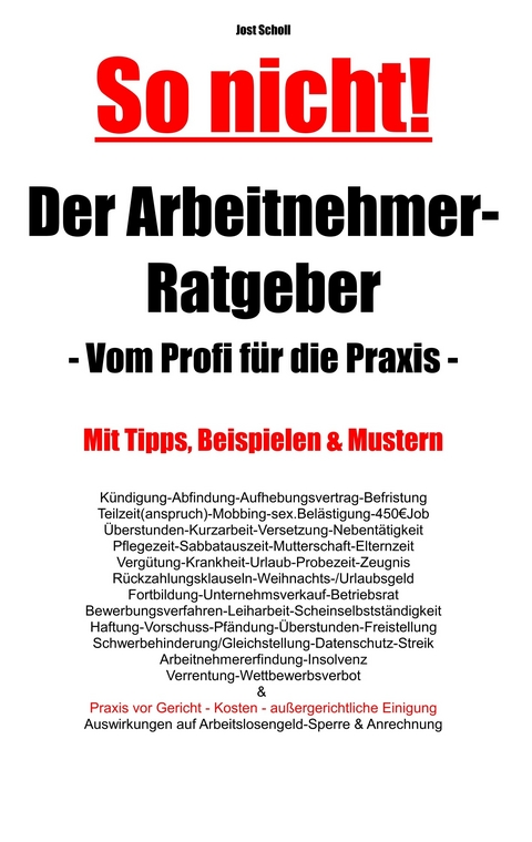 Der Arbeitnehmer-Ratgeber -  Jost Scholl