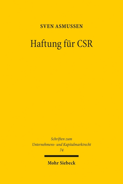 Haftung für CSR -  Sven Asmussen