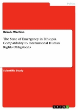 The State of Emergency in Ethiopia. Compatibility to International Human Rights Obligations - Bekalu Wachiso