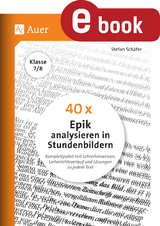 40 x Epik analysieren in Stundenbildern 7-8 - Stefan Schäfer