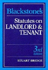 Blackstone's Statutes on Landlord and Tenant - Bridge, Stuart