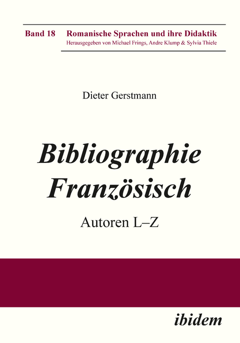 Bibliographie Französisch - Dieter Gerstmann