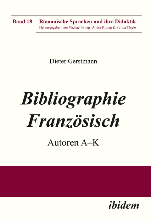 Bibliographie Französisch - Dieter Gerstmann