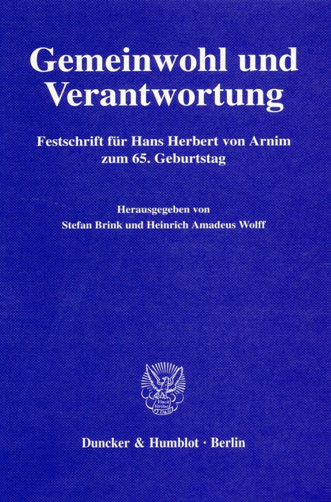 Gemeinwohl und Verantwortung. - 