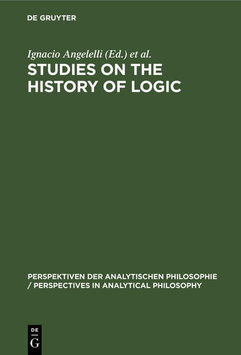 Studies on the History of Logic - 