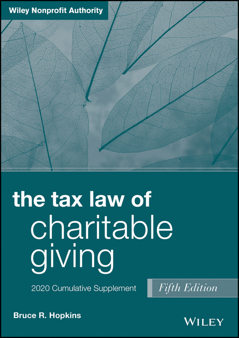 The Tax Law of Charitable Giving - Bruce R. Hopkins