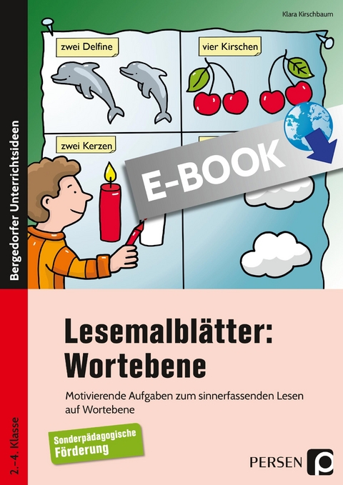 Lesemalblätter: Wortebene - Klara Kirschbaum