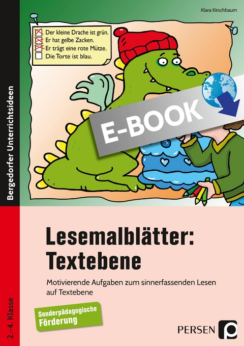 Lesemalblätter: Textebene - Klara Kirschbaum