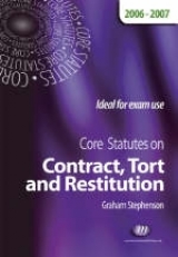 Core Statutes on Contract, Tort and Restitution - Stephenson, Graham