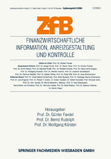 Finanzwirtschaftliche Information, Anreizgestaltung und Kontrolle - 