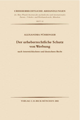 Der urheberrechtliche Schutz von Werbung - Alexandra Pühringer