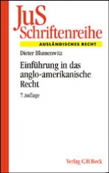 Einführung in das anglo-amerikanische Recht - Dieter Blumenwitz