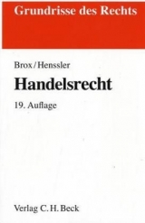 Handelsrecht - Brox, Hans; Henssler, Martin