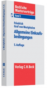 Allgemeine Einkaufsbedingungen - Westphalen, Friedrich Graf von