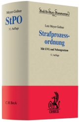 Strafprozessordnung - Lutz Meyer-Goßner, Jürgen Cierniak, Otto Schwarz, Theodor Kleinknecht