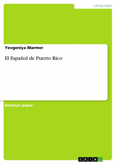 El Español de Puerto Rico - Yevgeniya Marmer