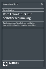 Vom Fremddruck zur Selbstbeschränkung - Ramon Negócio