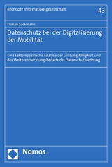 Datenschutz bei der Digitalisierung der Mobilität - Florian Sackmann