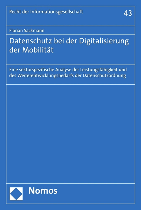 Datenschutz bei der Digitalisierung der Mobilität - Florian Sackmann