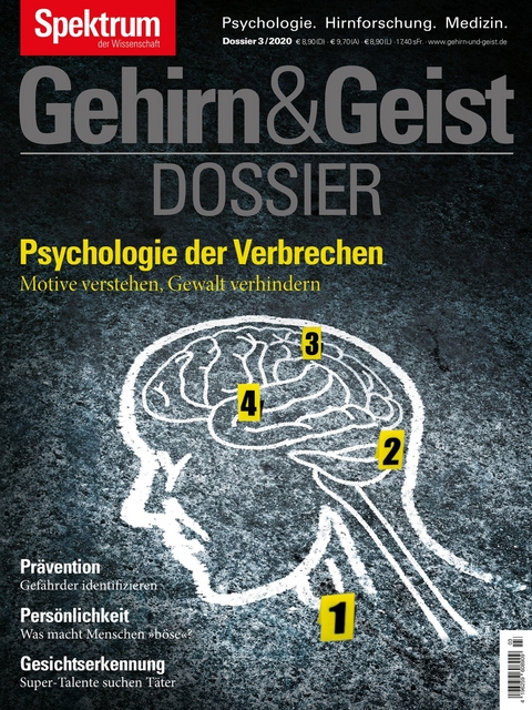 Gehirn&Geist - Psychologie der Verbrechen -  Spektrum der Wissenschaft