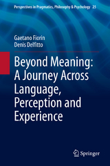 Beyond Meaning: A Journey Across Language, Perception and Experience - Gaetano Fiorin, Denis Delfitto