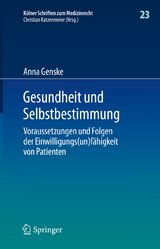 Gesundheit und Selbstbestimmung - Anna Genske