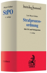 Strafprozessordnung - Meyer-Gossner, Lutz; Cierniak, Jürgen; Schwarz, Otto; Kleinknecht, Theodor