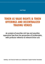 Token as value rights & Token offerings and decentralized trading venues - Josef Bergt