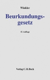 Beurkundungsgesetz - Winkler, Karl; Keidel, Theodor