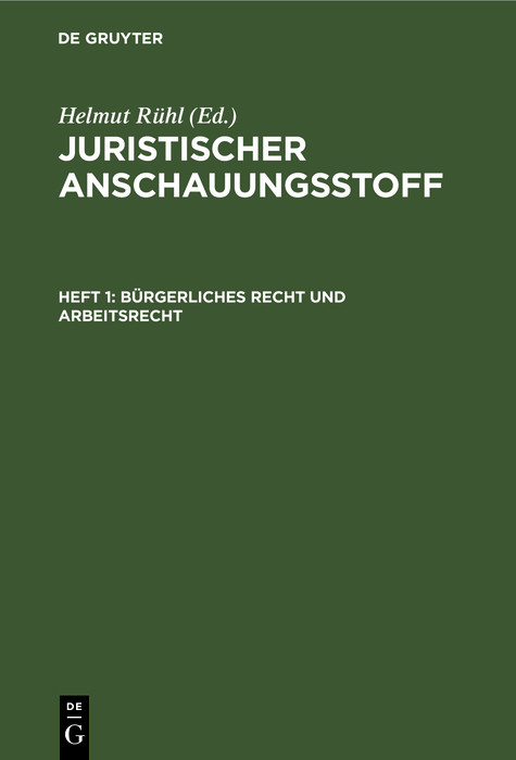 Bürgerliches Recht und Arbeitsrecht - 