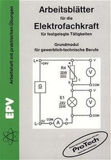 Arbeitsblätter für die Elektrofachkraft für festgelegte Tätigkeiten - Ziemann, Jürgen; Grohmann, Siegfried