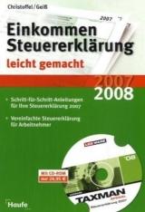 Einkommensteuererklärung 2007/2008 leicht gemacht mit Steuersoftware TAXMAN spezial