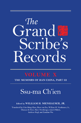 Grand Scribe's Records, Volume X -  Ssu-ma Ch'ien