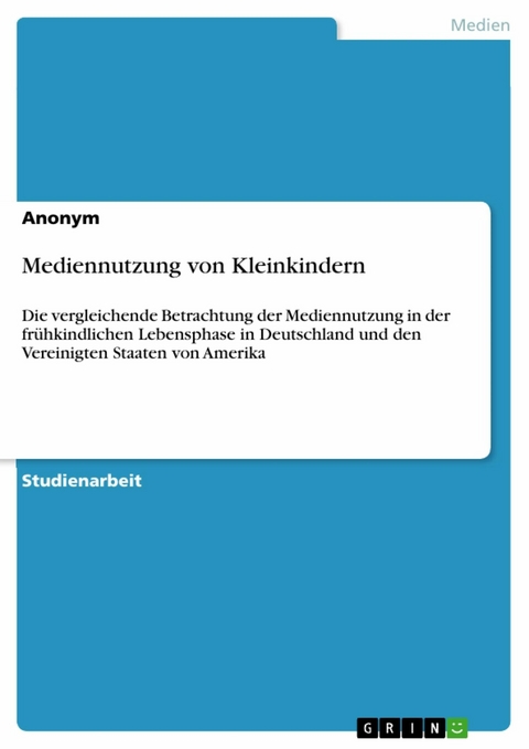 Mediennutzung von Kleinkindern