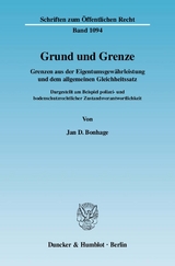 Grund und Grenze. - Jan D. Bonhage